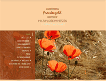 Tablet Screenshot of hotel-frankengold.de